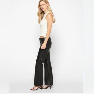 Free People Faux Leather Pants | Boho Fall Essential | Size 8